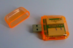 Cititor card USB Card Reader Compatibilitati black :SD,MMC,M2,Micro SD,Produo.USB 2.0 48-in-1 foto