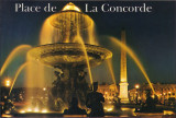 Carte postala FR010 Paris - Fontaine de la place de la Concorde et l&#039;ebelisque de Louqsor, illumines - necirculata [5], Franta