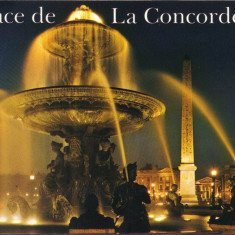 Carte postala FR010 Paris - Fontaine de la place de la Concorde et l'ebelisque de Louqsor, illumines - necirculata [5]