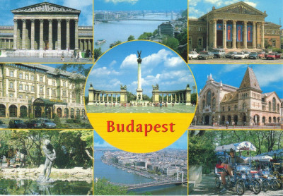 Carte postala Ungaria HU006 Budapesta - Colaj - necirculata [4] foto