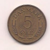 No(3) moneda-DANEMARCA -5 ORE 1972, Europa