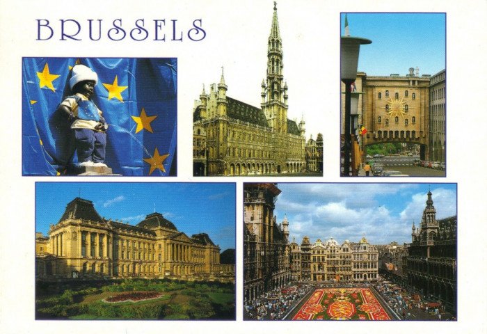 Carte postala BE007 Bruxelles - Colaj - necirculata [5]