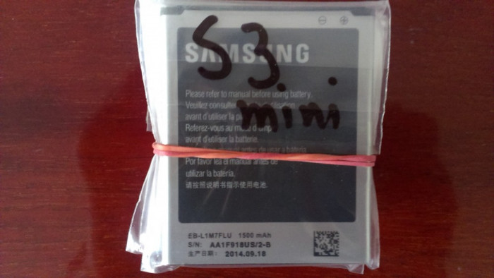 Acumulator Samsung Galaxy S3 mini I8200 cod EB425161LU / EB-F1M7FLU
