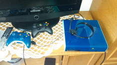 Vand Xbox 360, 500GB, Blue, nemodat + jocuri foto