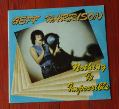 Disc vinil ( vinyl , pick-up ) - Geff Harrison - Nothing is impossible !!! foto