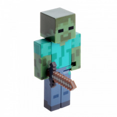 Figurina Minecraft - Zombi cu sabie / Zombie with sword foto