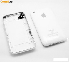 Carcasa spate si rama metalica iPhone 3GS 16gb white foto