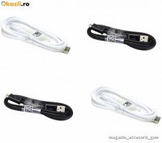 Cablu de date Micro USB conectare cu mufa MicroUSB ECB-DU4AW Samsung CorbyPro B5310, Dual SIM Star Duos, E2370, E2530, E2600, E2652 Champ Duos, E2652W foto
