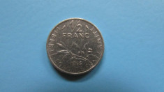 MONEDE FRANTA-1/2 FRANC-1966 foto