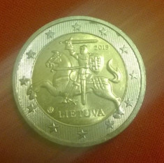 LITUANIA 2 EURO 2015 moneda comemorativa lithuania bimetalica foto