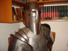 Armura de cavaler medieval REPRO rezistenta, ce se poate purta (panoplie) foto