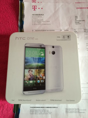 HTC One M8 = SILVER/Argintiu = NOU = SIGILAT = Garantie foto