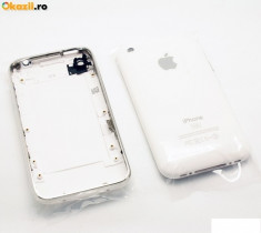 Carcasa spate si rama metalica iPhone 3G 16gb white foto