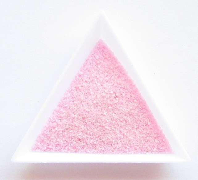 Nisip decorativ pentru modele unghii de culoare Roz Light la 15 gr