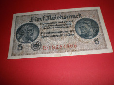 5 REICHSMARK 1940-1945 GERMANIA-starea care se vede foto