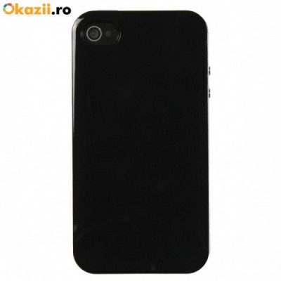 Bumper husa silicon iPhone 4 4s black foto