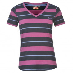 Tricou Dama Lee Cooper YD V Neck - Marimi disponibile XS,S,M,L,XL foto