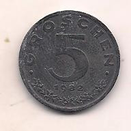 No(3) moneda-AUSTRIA -5 Groschen 1982 foto