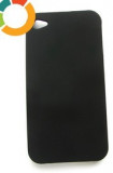 Bumper husa plastic TPU iPhone 4 4s black, Negru