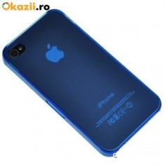 Bumper husa silicon iPhone 4 4s blue