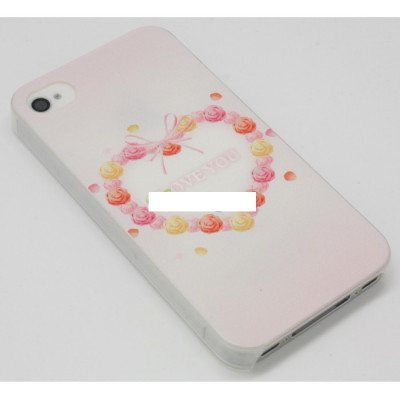 Husa bumper iPhone 4 4S pink love OFHi4NJ009 foto