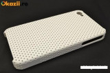 Husa bumper iPhone 4 4s perforata alba, Alb