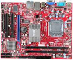 Vand kit placa de baza MSI G31TM-P35 socket 775 plus procesor Intel dualcore 2.5Ghz tablita I/O foto