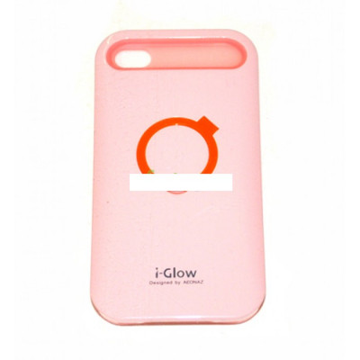 Husa bumper protectie iPhone 4 4s i Glow roz foto