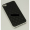 Husa fashion piele eco iPhone 4 4s black