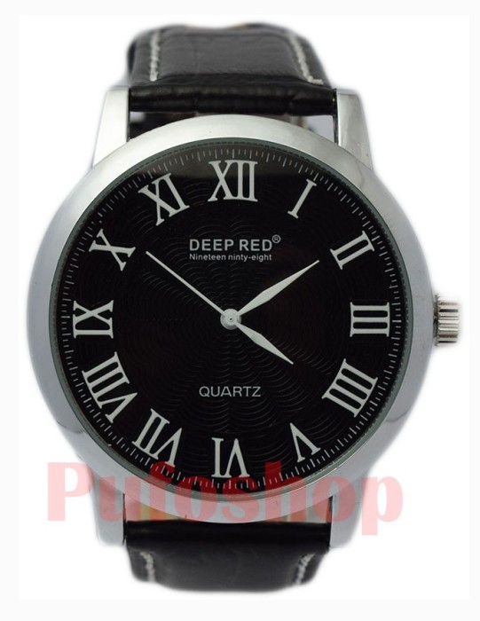 Ceas barbati DEEP RED elegant,cifre romane, negru + cutie CADOU! Poze reale! foto mare Ceas barbati DEEP RED elegant,cifre romane, negru + cutie CADOU! Poze reale! foto mare