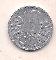 No(3) moneda-AUSTRIA -10 Groschen 1953