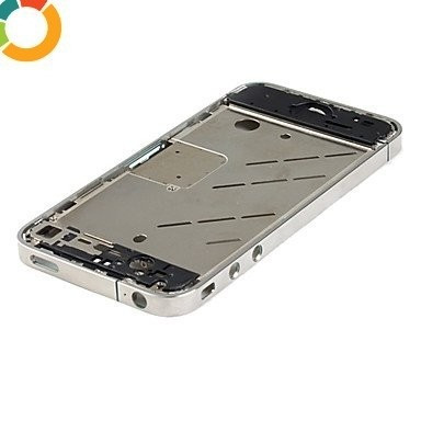carcasa mijloc rama metalica iPhone 4 argintie model