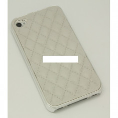 Husa fashion piele eco iPhone 4 4s white