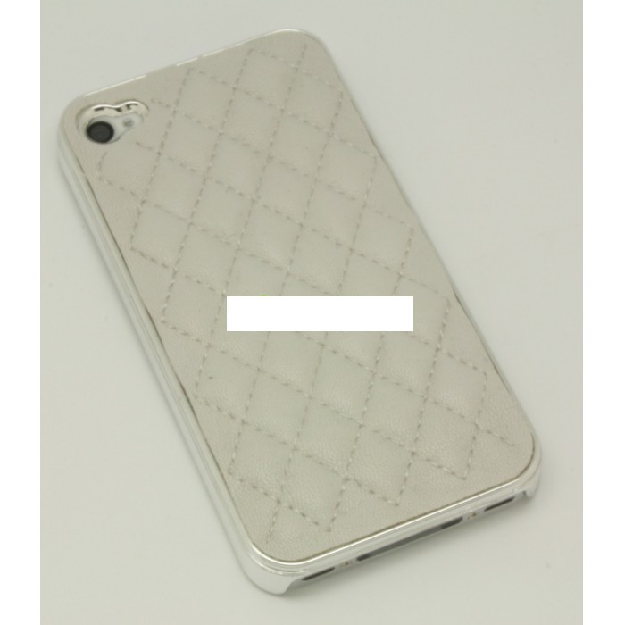 Husa fashion piele eco iPhone 4 4s white