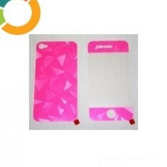 Folie protectie iPhone 4 4S pink