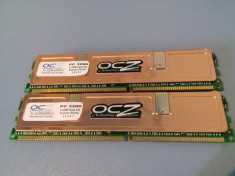 Kit 1GB DDR1 Desktop,512Mbx2,Brand OCZ radiator,Testati import Germania foto