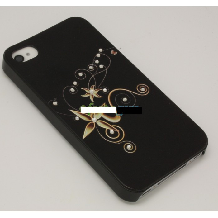 Husa bumper iPhone 4 4S night stars Swarovski OFHi4J008