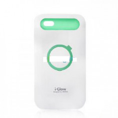 Husa bumper protectie iPhone 4 4s i Glow alb