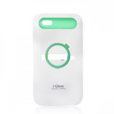 Husa bumper protectie iPhone 4 4s i Glow alb foto