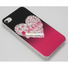 Husa bumper iPhone 4 4S love flower