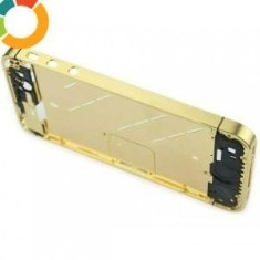 carcasa mijloc rama metalica iPhone 4 auriu mat