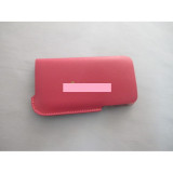 Husa toc piele eco iPhone 4s pink, Roz, iPhone 4/4S, Apple