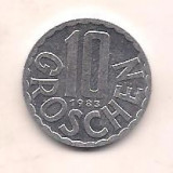 No(3) moneda-AUSTRIA -10 Groschen 1983, Europa