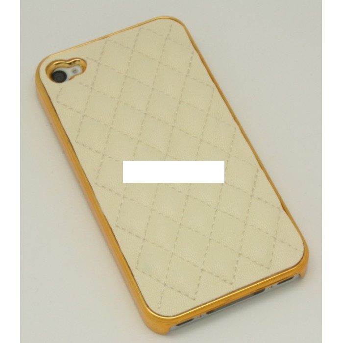 Husa fashion piele eco iPhone 4 4s gold