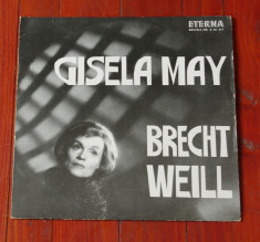 Disc vinil ( vinyl , pick-up ) - Gisela May - Brecht weill !! foto