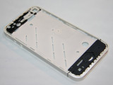Carcasa mijloc rama metalica iPhone 4 alb