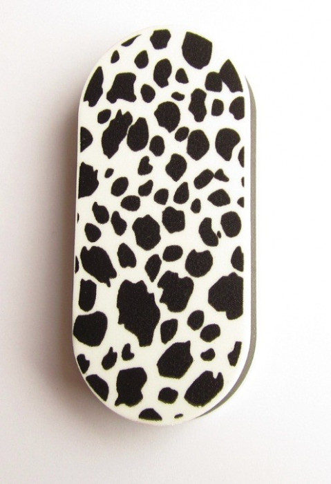 pila buffer de luciu cu 2 suprafete, pentru unghii naturale model Leopard