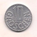 No(2) moneda-AUSTRIA -10 Groschen 1972, Europa