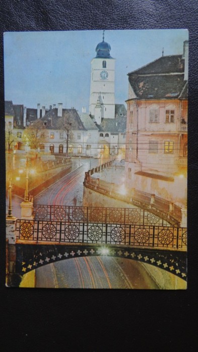 Vedere/Carte postala - RPR - Sibiu - Podul Minciunilor