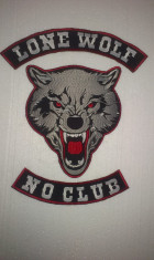 Patch broderie Lone Wolf no club foto